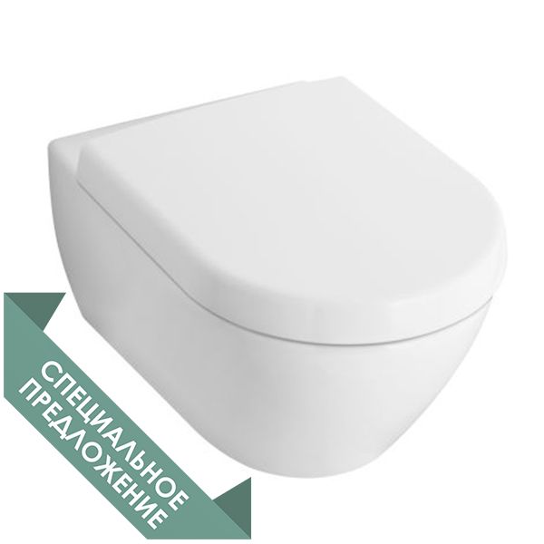 Унитаз подвесной Villeroy & Boch Subway 2.0 Унитаз подвесной Villeroy & Boch Subway 2.0